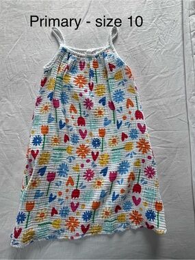 Primary Gauze Sundress with Multicolor Floral Print